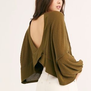 Free People Love Me Open-Back Thermal Top